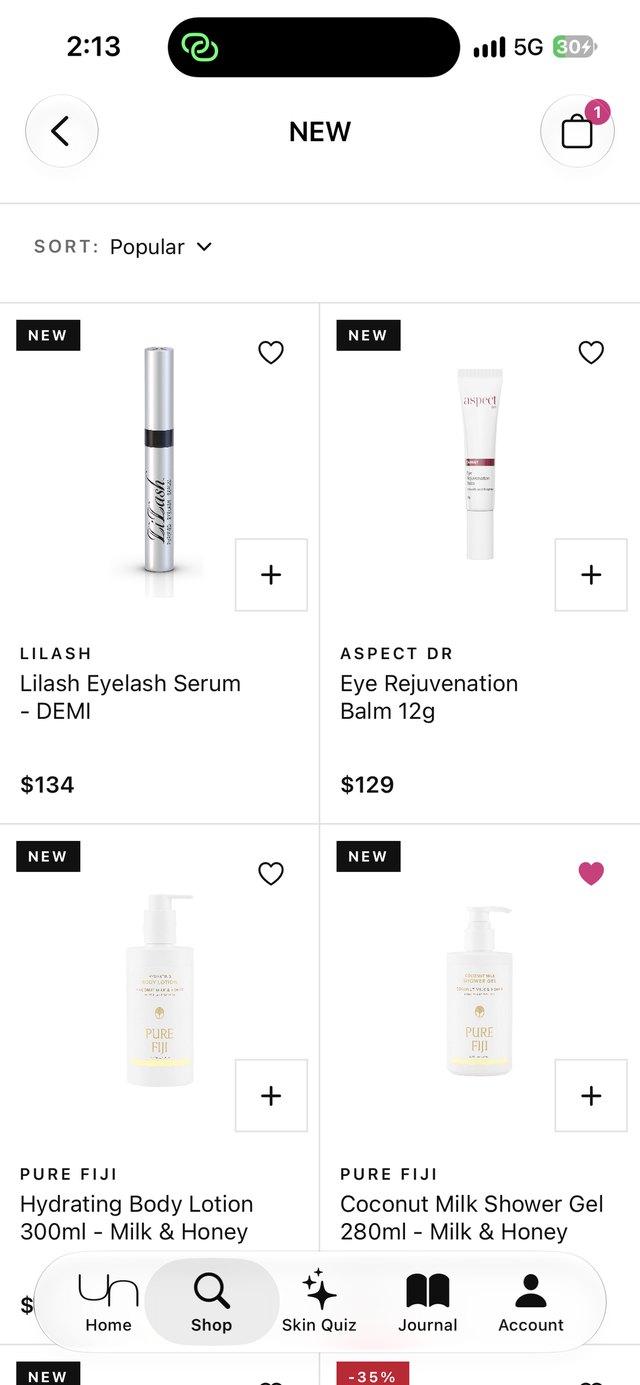 Unleashed Beauty app: shop new arrivals